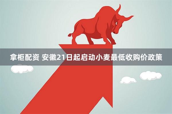 拿柜配资 安徽21日起启动小麦最低收购价政策
